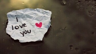 Love You Wallpaper Note