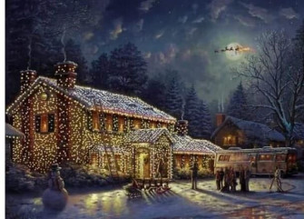 Christmas Vacation Inspired House Decor Wallpaper