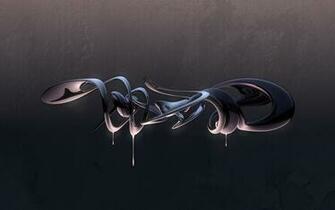 The Dripping Silver Abstract Wallpaper