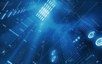 Data Light Blue Mac Wallpaper