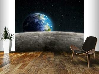 Earth From The Moon Wall Mural Rising Wallpaper