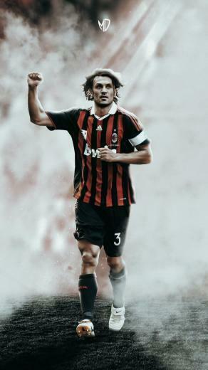 Milandigital On Capitano Paolo Maldini Mobile Wallpaper