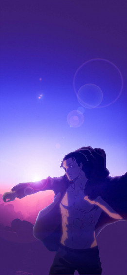 Topless Eren Attack On Titan iPhone Wallpaper