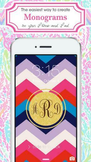 Monogram Lite Wallpaper Background Maker HD With Christmas