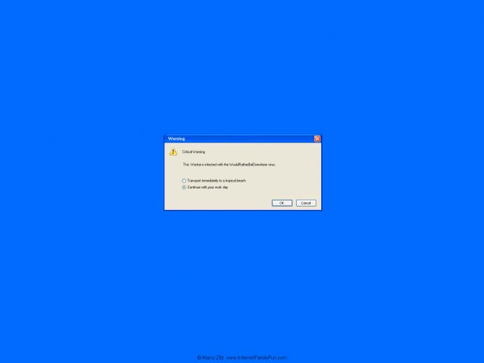 Fake Worker Virus Wallpaper Background For Desktop