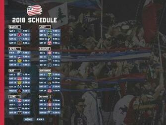 Schedule Wallpaper New England Revolution