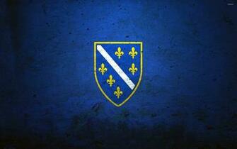 Flag Of The Bosnian Kingdom Wallpaper Digital Art