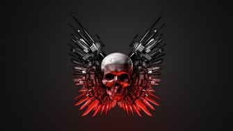 Abstract Skulls Wallpaper