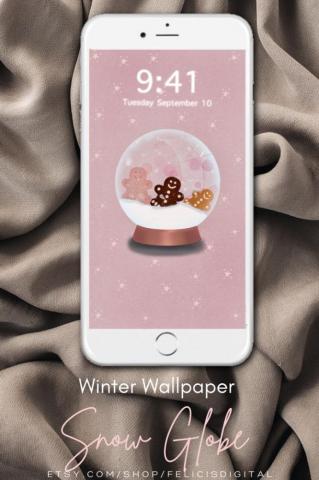 Winter Wallpaper Christmas Phone Background Snow Globe