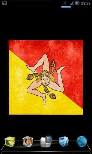 Bigger Sicily Flag Live Wallpaper For Android Screenshot