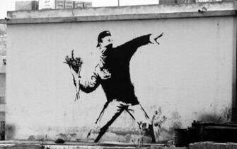 Banksy In Chinatown San Francisco On Grant St Commercial