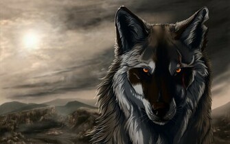Black Wolf 3d Animation HD Wallpaper Full Size