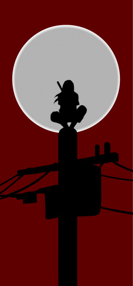 Minimalist Itachi Wallpaper I Vectorised Fits Good As A Phone