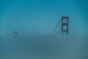 Skyline Foggy Cali Background Bridge