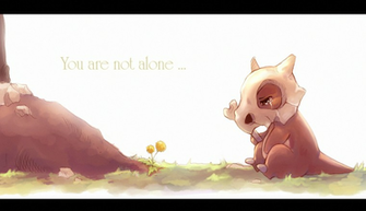 Pokemon Alone Cubone You Are Not Suikuro HD Wallpaper Anime Manga