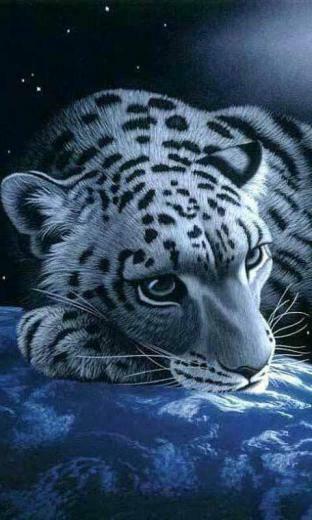Neon Tiger Live Wallpaper Screenshot