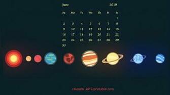 June Calendar Desktop Wallpaper