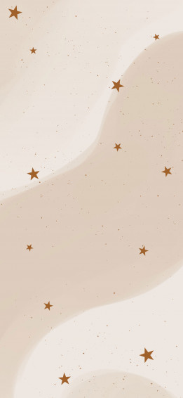 Aesthetic Stars Beige Wallpaper