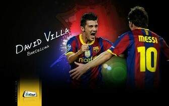 David Villa Fc Barcelona Wallpaper