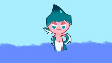 Zooming Inside Sorbet Shark Cookie S Belly Button By
