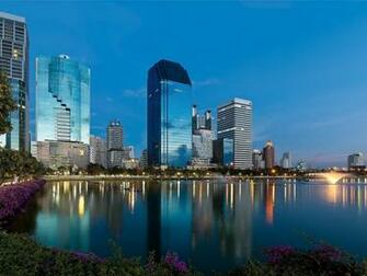 Wallpaper Bangkok Buildings Beach Flowers