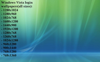 Windows Vista Login Background All Sizes By