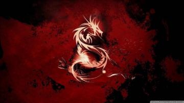 Blood Red Dragon Wallpaper