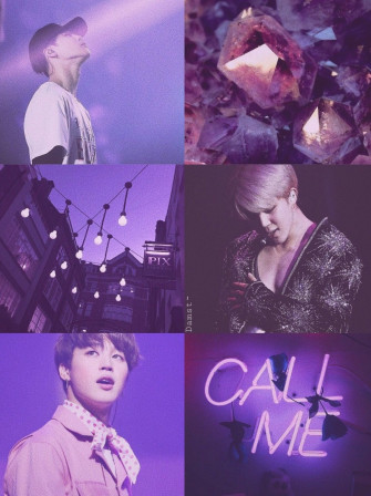 Jimin Purple Aesthetic Bts Wallpaper