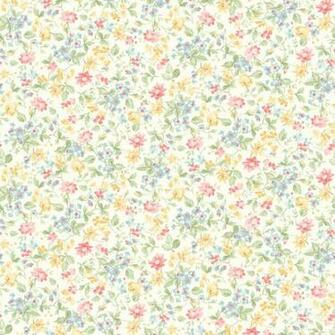 Salmon Color Wallpaper Dense Floral