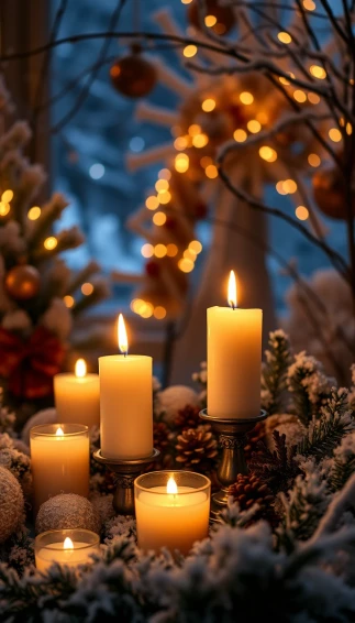 Candles Christmas Wallpaper