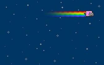 Outer Space Cats Rainbows Nyan Cat Wallpaper High