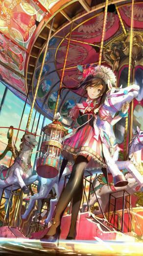 At The Carousel Mobile Wallpaper