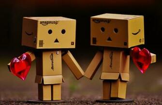 Cardboard Box Couple Decor Image