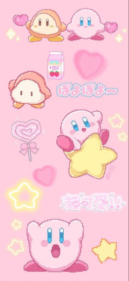 Kirby Cute Wallpaper In iPhone
