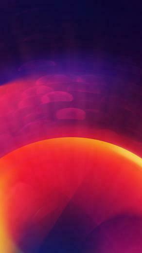 Circle Shape Neon Halo Glow iPhone Wallpaper Ipod