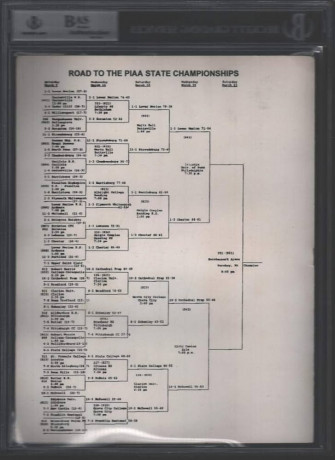 Kobe Bryant Signed High School State Championship Program Vintage