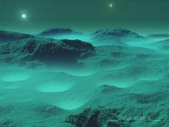 Cyan Planet Wallpaper