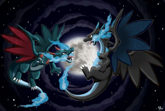 Mega Charizard X By Alounea