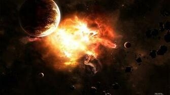 Space Explosion Planets Wallpaper Hq