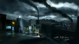 Industrial Town Computer Wallpaper Desktop Background