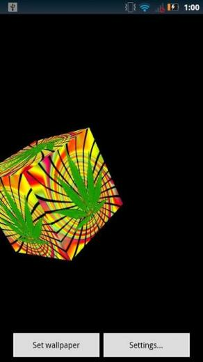 Marijuana Leaf Live Wallpaper Screenshot
