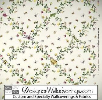 Bug Trellis Lattice Wallpaper Pal Designer Wallcoverings