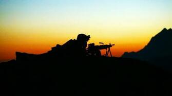 Soldiers Silhouette Wallpaper