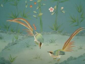 Chinoiserie Wallpaper Detail Beverly Hills Home Designed By Elsie De