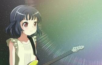 Wallpaper Music Background Guitar Art Girl Love Live School
