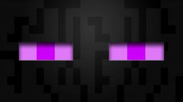 Enderman Face Banner In Minecraft Wallpaper Logo