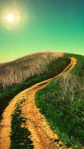Country iPhone Wallpaper Winding Road 5s