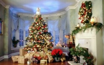 New Year Wallpaper Christmas Tree