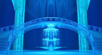 Frozen Castle Background Wallpaper