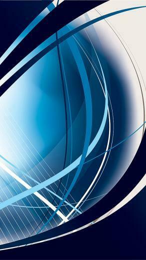 Blue Abstract Technology Curves Wallpaper iPhone